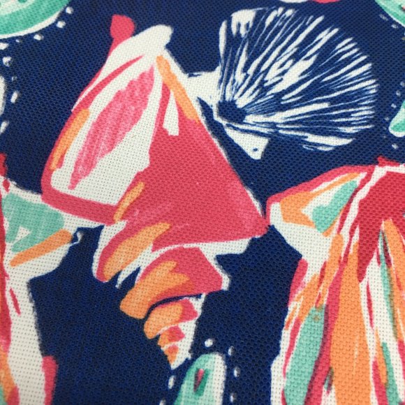 4 Sigrid Olsen Starfish Seashell Beach Placemats In/Outdoor Pink Turquoise 13x19 - Picture 9 of 11